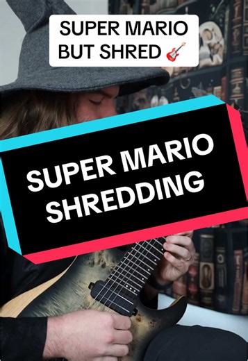 Shredding Guitar in Super Mario Gameplay
