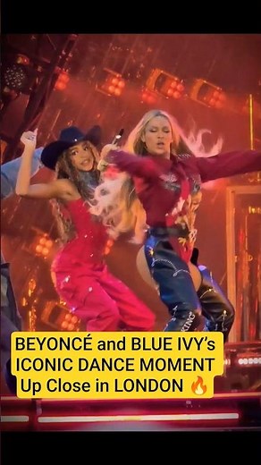 BEYONCÉ and BLUE IVY’s ICONIC DANCE MOMENT Up Close in LONDON 🔥 #shorts