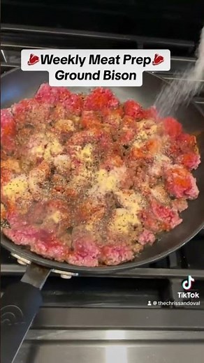 How to prep ground bison for the week!🥩