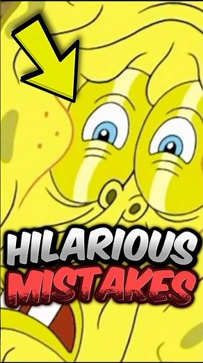 These SpongeBob Goofs Will Make You Rewind Instantly! 🤪 #spongebob #mistakes #shorts