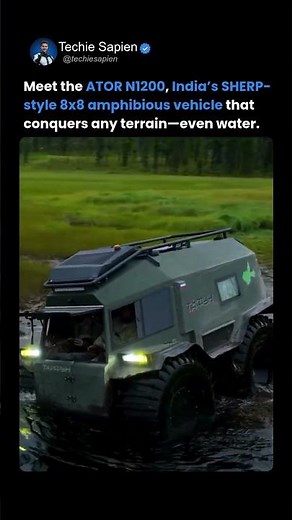 This Indian 8x8 Amphibious Vehicle Goes Through ANY Terrain!🔥