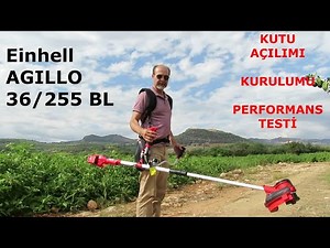 Einhell AGILLO 36/255 BL / AKÜLÜ TIRPAN KURULUM VE PERFORMANS TESTİ