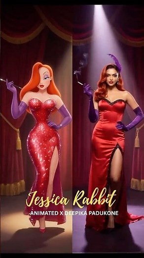 Cartoon Icons Turned Bollywood Divas 😍 (AI Live Action) | #shorts #bollywood