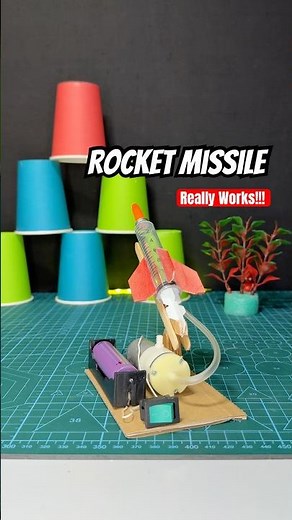 Real Working Electric Rocket Launcher #youtubeshorts #shorts #diy