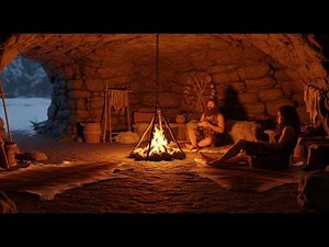 The Most Relaxing Cave Shelter Life – Prehistoric Caveman & Woman
