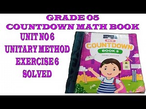 Class 5 Countdown Unit 6 Unitary Method Exercise 6 Solution