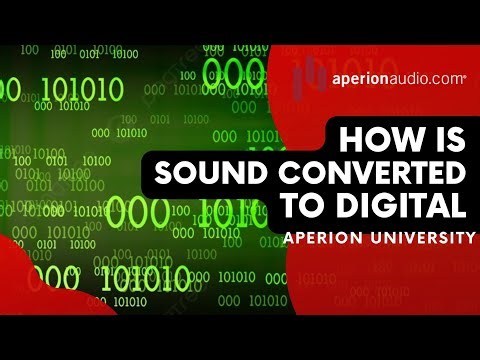 How is sound converted to a digital signal?
