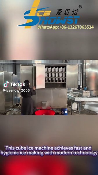 Reliable commercial cube ice machine with stable quality, supporting your business better and longer. #refrigeration #refrigerationequipment