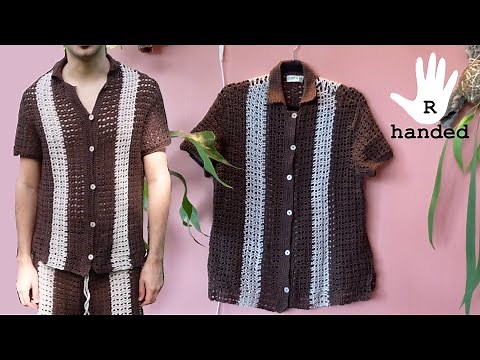 Tutorial: A crochet shirt that actually fits! (Right-handed pattern)