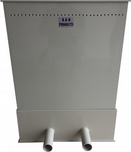 Trickle filter middel - vijver druppelfilter 2x ronde uitloop 63 mm - PP Sahara | bol