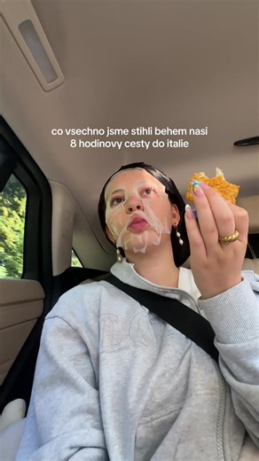 a jeste jsem pulku cesty prospala 😍😝🇮🇹🫒✨🍋🐮😌🍊