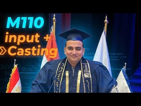#رصة M110 Python AOU | input و Casting في Python | درس مهم محدش بيشرحه صح