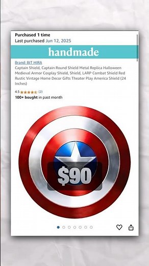 $90 for a REAL Metal Captain America Shield?!😳#avengers #marvel #marvelstudios #captainamerica