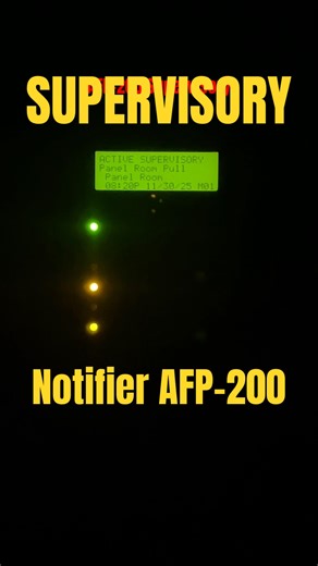 Notifier AFP-200 Supervisory Beeping #firealarm #notifier #shorts