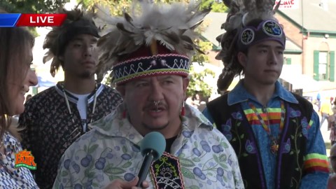 Iroquois Indian village at the New York State Fair