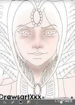 Drawing Raven Queen from Ever After High pt.1 #art #drawing #ibispaintx #digitalart