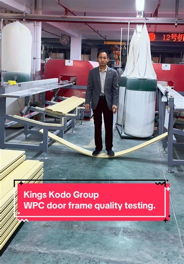 WPC door frame quality testing #wpcdoor #wpcdoorframe #wpcdoorsupplier #wpcmanufacturer #qualitytest