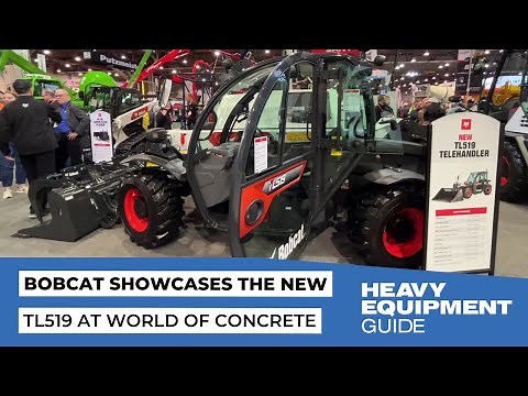 Bobcat TL519 compact telehandler at World of Concrete