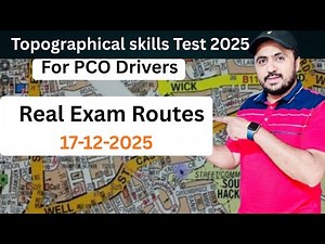 Topographical Skills Test 2025 | TFL Route Planning Questions December 2025 | TFL Topographical Test