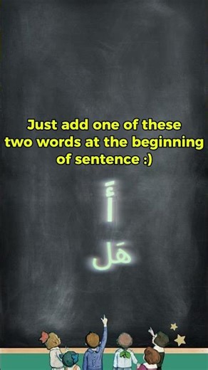 Making interogative sentence in arabic language #arabic #arabicgrammar #easyarabicgrammar