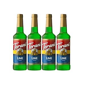 Torani Syrup, Lime, 25.4 Ounces (Pack of 4)