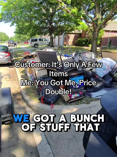 😂🚛 “Just a Few Items”… Yeah Right! | Curbside Junk Removal Near You 🚛😂 Customer told us, “It’s only a few items.” We pull up… and I’m like… WHERE are the “few items”?! 😅 It turned into a full-blown curbside junk party — piles of trash, random junk everywhere, and to top it off… food and maggots included 🤢💀 I looked at my crew like, “Yeah… this ain’t what we quoted” 😂 But hey — we don’t run from the mess 💪 We geared up, loaded everything, and got it cleaned up like pros 🔥 If you’re sear