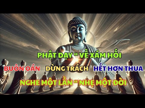 PHẬT DẠY" VỀ XÁM HỐI" BUÔN OÁN" DỪNG TRÁCH" HẾT HƠN THUA" Pháp Thoại Về Sám Hối