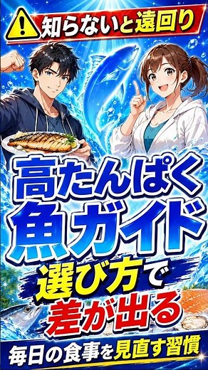 【効率よく筋肉＆体づくり！毎日の食事に賢く取り入れたい高たんぱく魚ガイド】◯