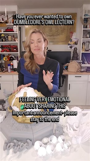 Laura Patterson Vanderbeek on Instagram: "Have you ever wanted Dumbledore’s Owl Lectern in your own space? 🦉✨ Some incredible fan-made STL designs are quietly disappearing, so builds like this may not be around forever. It’s tough seeing talented designers impacted, but it’s also pushing many of us to explore new universes and new kinds of creations. This lectern is 3D printed in HF PETG. If you're interested in this one and you’d like details about it, reach out. Which universe should we add i