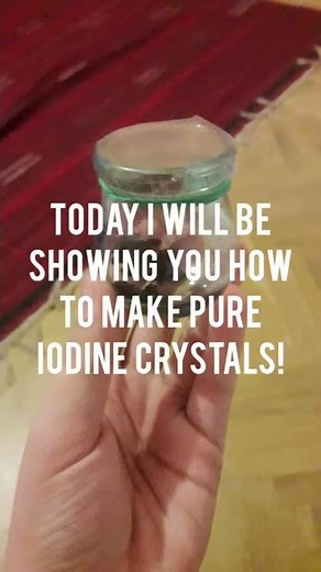 How to make pure Iodine crystals in 36 seconds!