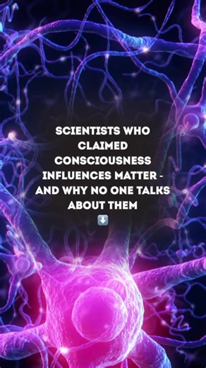 Mainstream science still pretends the mind is just a by-product of the brain. Yet many researchers discovered the opposite - and quietly disappeared from the narrative. They weren’t talking about “manifestation.” They were talking about physics. The uncomfortable idea their work pointed to: Consciousness interacts with matter. Literally. ⚡ The Observer Effect Quantum experiments show that when consciousness observes a system, the system changes its behavior. This wasn’t meant to sound spiritual 