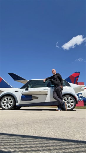 Whoa! Just got my hands on a brand new flying car! ✈️ Can't wait to soar through the skies—join me for an adventure one day! 🚀 #joeltravel #NoBarriers #DeafNation #Deaf #Atlanta #Georgia #deltaflightmuseum #FlyingCarDreams | Joel Barish