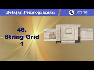 Learn Lazarus Programming 46 String Grid 1