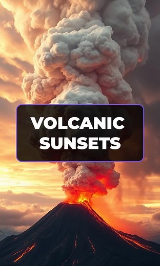 How Volcanoes Create Stunning Sunsets