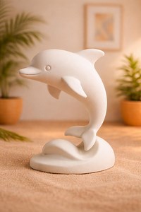 Dauphin sauteur STL – Dauphin mignon à imprimer en 3D pour la peinture et la décoration intérieure - Etsy France