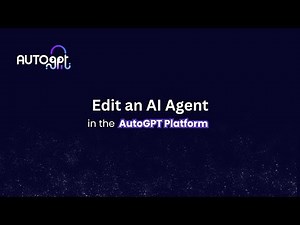 Edit an AI Agent in AutoGPT
