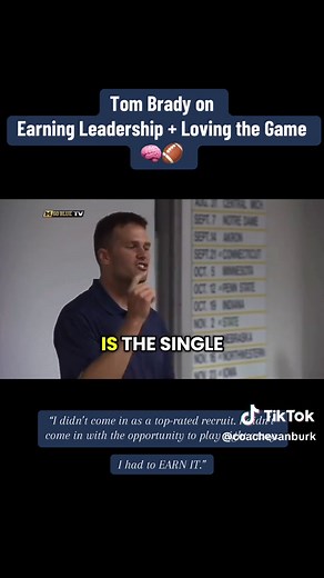 The Greatest Honor of Tom Brady’s Career 💯 Tom Brady opens up to Michigan’s football team about what shaped his mindset: Earning respect, leading his teammates, and learning to love the game. Because real leadership is earned. 🏆 #TomBrady #Leadership #MichiganFootball #HighPerformance #ChampionshipMindset