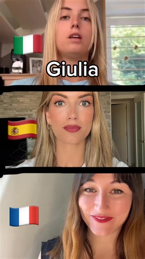 This is how names sound in Italian, Spanish, and French 🇮🇹🇪🇸🇫🇷 Which one sounds prettier to you? 💬 Drop your name here for part 2! 👇✨ | Learn Spanish