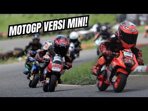Mini GP Pocket Bike Race at the 2025 Tolak Miskin Championship Road Race in Boyolali
