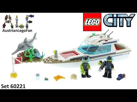 Lego City 60221 Diving Yacht Speed Build