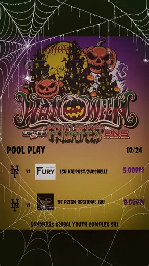 Tomorrow catch us at Sandhills Global Youth Sports Complex or on GameChanger at 5:00pm & 8:00pm as we kick off our Fall Tournament!! #NeThunderMartinez #FrightFest #WeAreThunder #ThunderSoftball