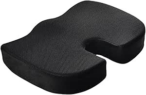 Car Seat Cushion, Ergonomic Memory Foam Desk Chair Cushion for Tailbone & Coccyx & Sciatica Pain Relief,Chair Pads,Computer Chair Cushion for Car Drivers,Long Sitting Office Workers