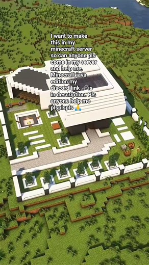 Anyone could help me pls #minecraft #modernhouse #build #server #pls