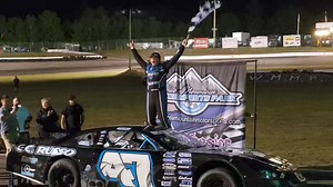 Gabe Brown takes a hard fought win at White Mountain Motorsports Park in the Spring Board 100 to open the 2024 Wall's Ford Platinum Late Model Series! | Racing America