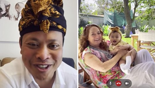 Rhonda, Ketut & Their Baby (!!!) Are Back In A New AAMI Ad Encouraging Aussies To Get The Jab