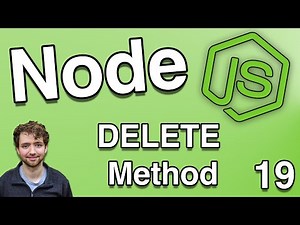 Remove Data with DELETE Method - Node.js Tutorial 19