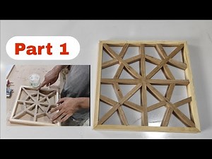 The initial stages of making a traditional wooden lattice | DIY Woodworking