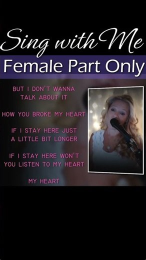 I Don't Wanna Talk About It ~ Karaoke Duet ~ Rod Stewart #femalevoiceonly #karaokeduet
