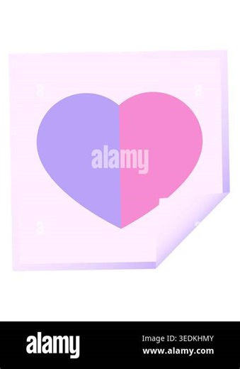 jiggle motion animation of heart symbol graphic vector illustration square sticker Stock Video Footage - Alamy