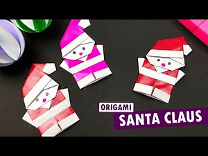 Origami Santa Claus Craft | Easy Christmas Origami Decorations